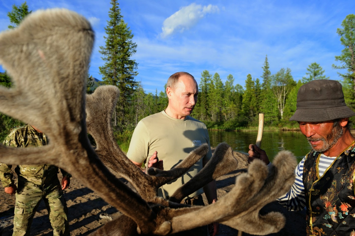 Путин в Тыве 2007